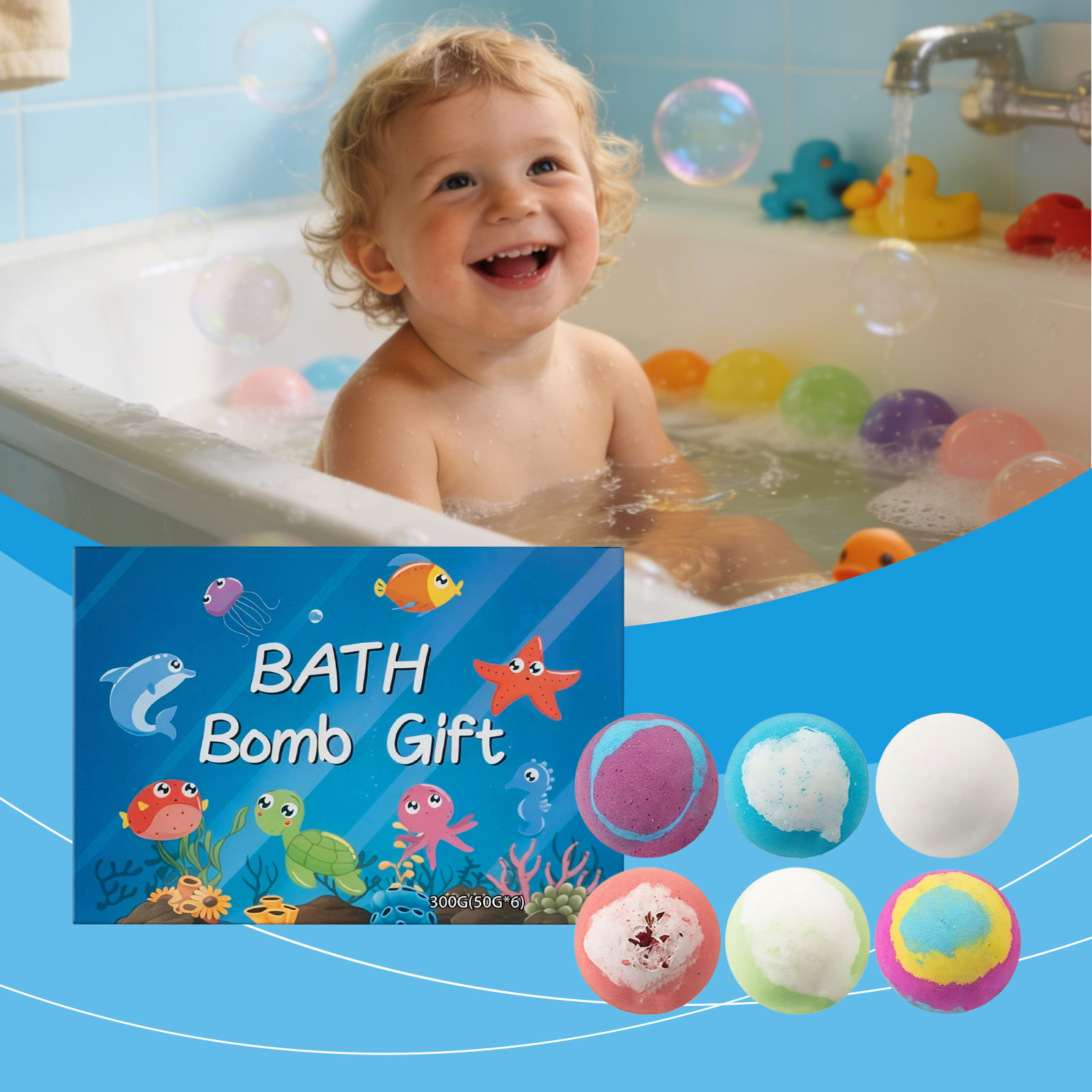 Bath Toy Ball Set Colorful Fragrant Mild Cleansing Fine Foam Bathing Body Skin Care
