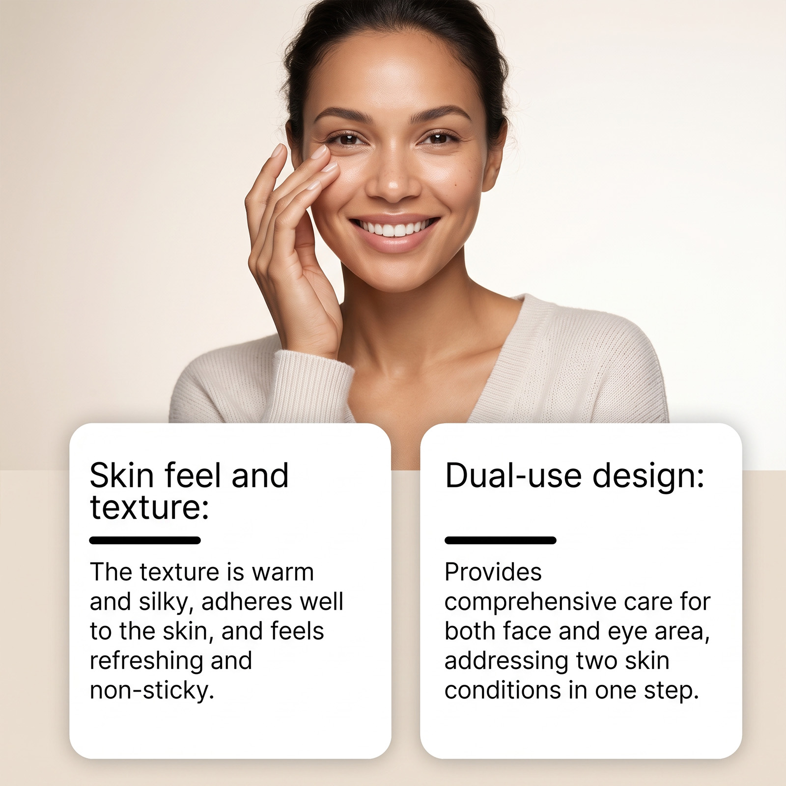 Facial Cream Absorbs Quickly Lightweight Nonsticky Soft Hydrating Skin Friendly For Face And Eye Area
