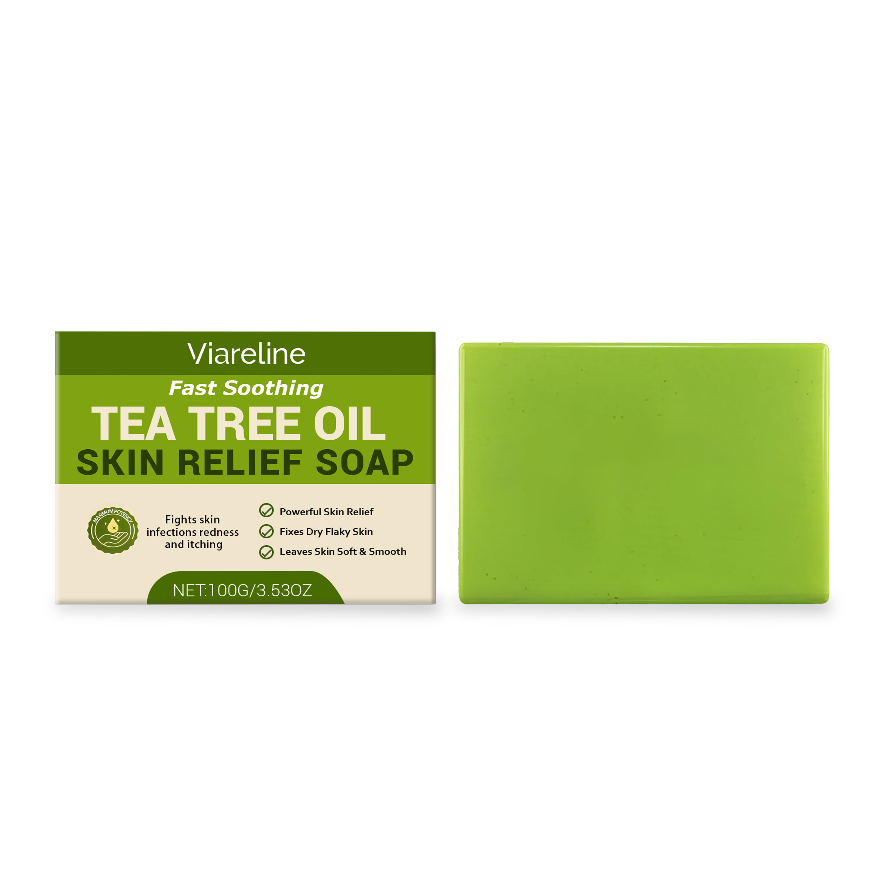 Tea Tree Oil Skin Soap Gentle Cleansing Refreshing Bath Comfort Moisturizing Nourishing Skin Care