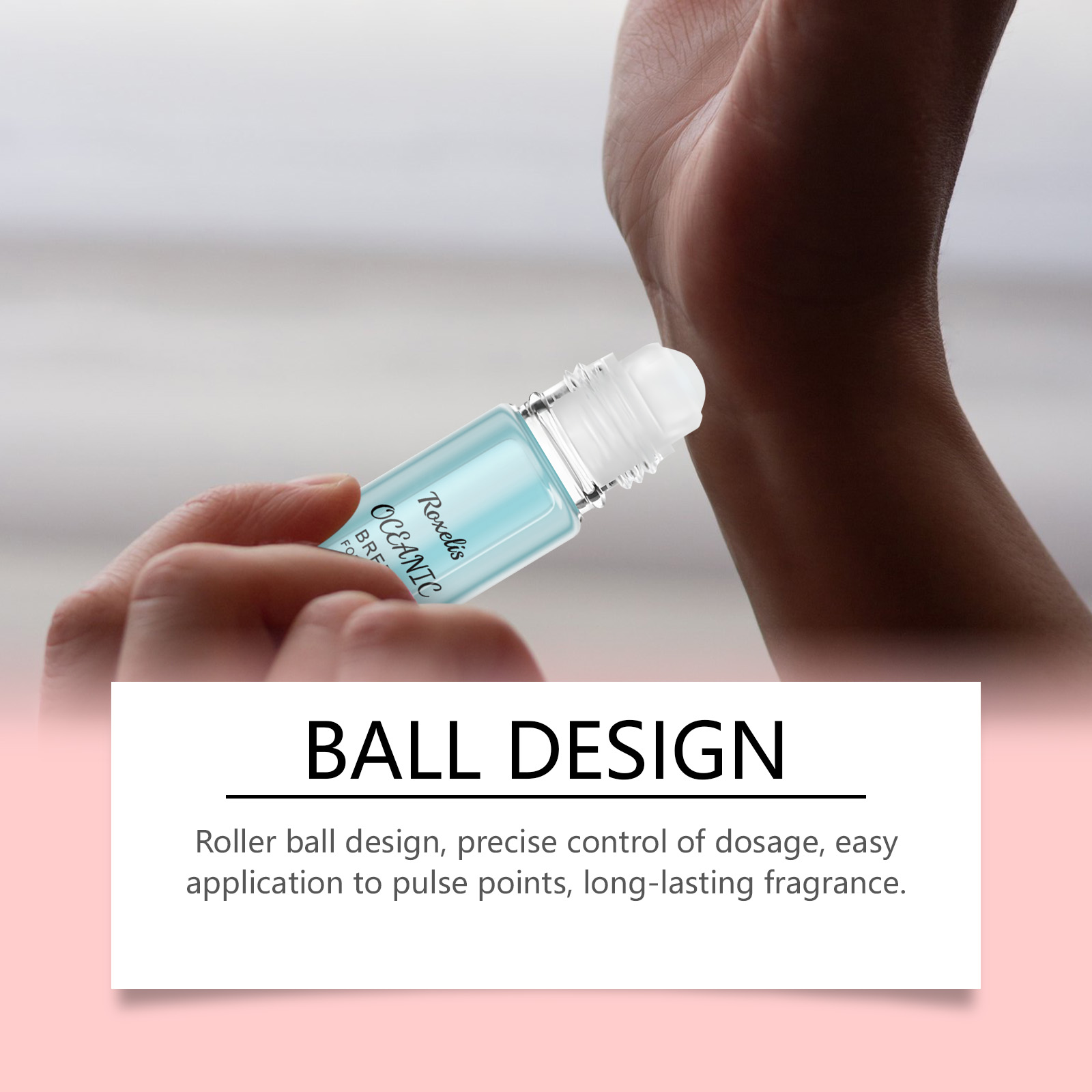 Orange Roll On Perfume Natural Long Lasting Fragrance Fresh Mild Daily Couple Dating Portable