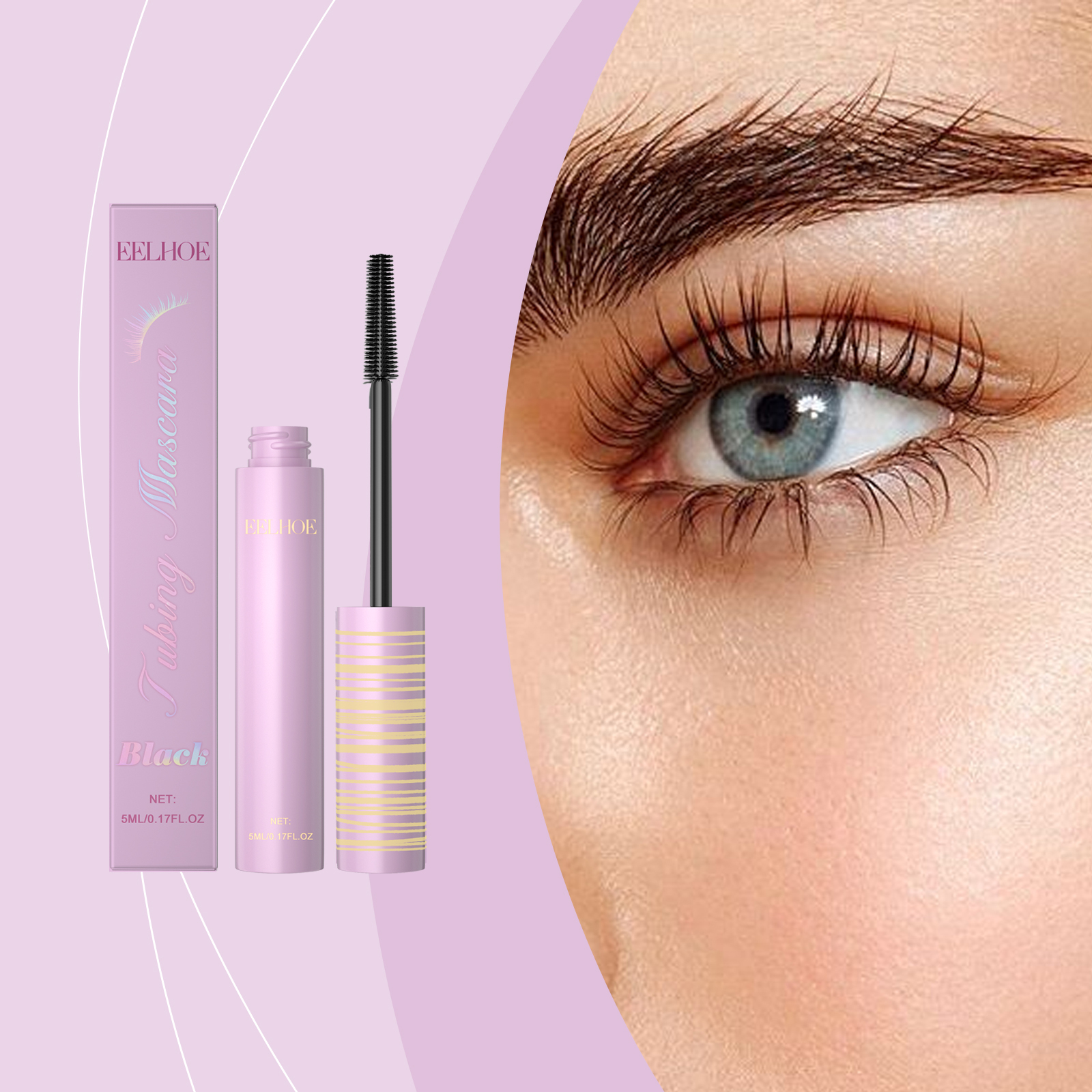 Black Mascara Daily Natural Smudgeproof Longlasting Party Glam Eye Makeup Setting Mascara