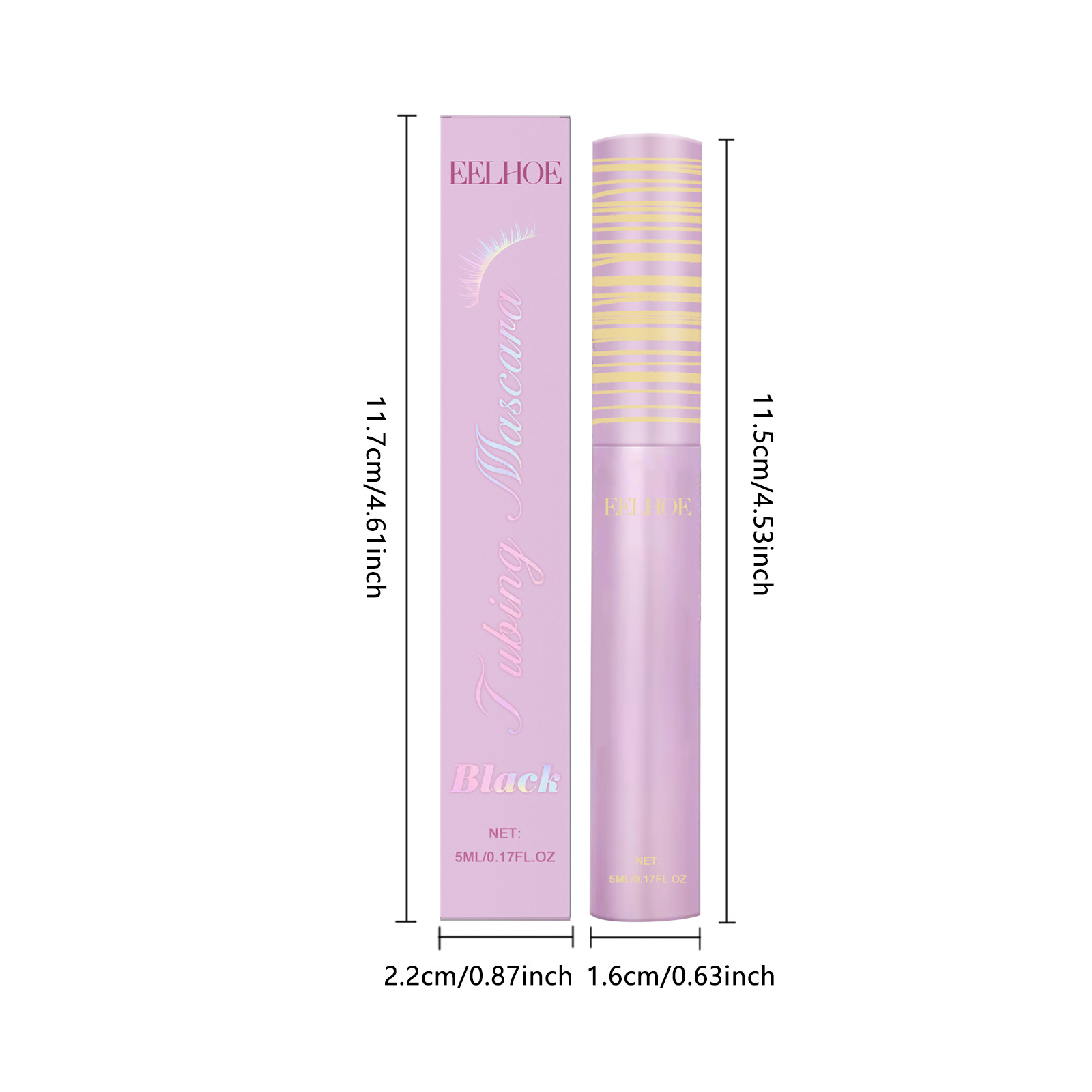 Black Mascara Daily Natural Smudgeproof Longlasting Party Glam Eye Makeup Setting Mascara