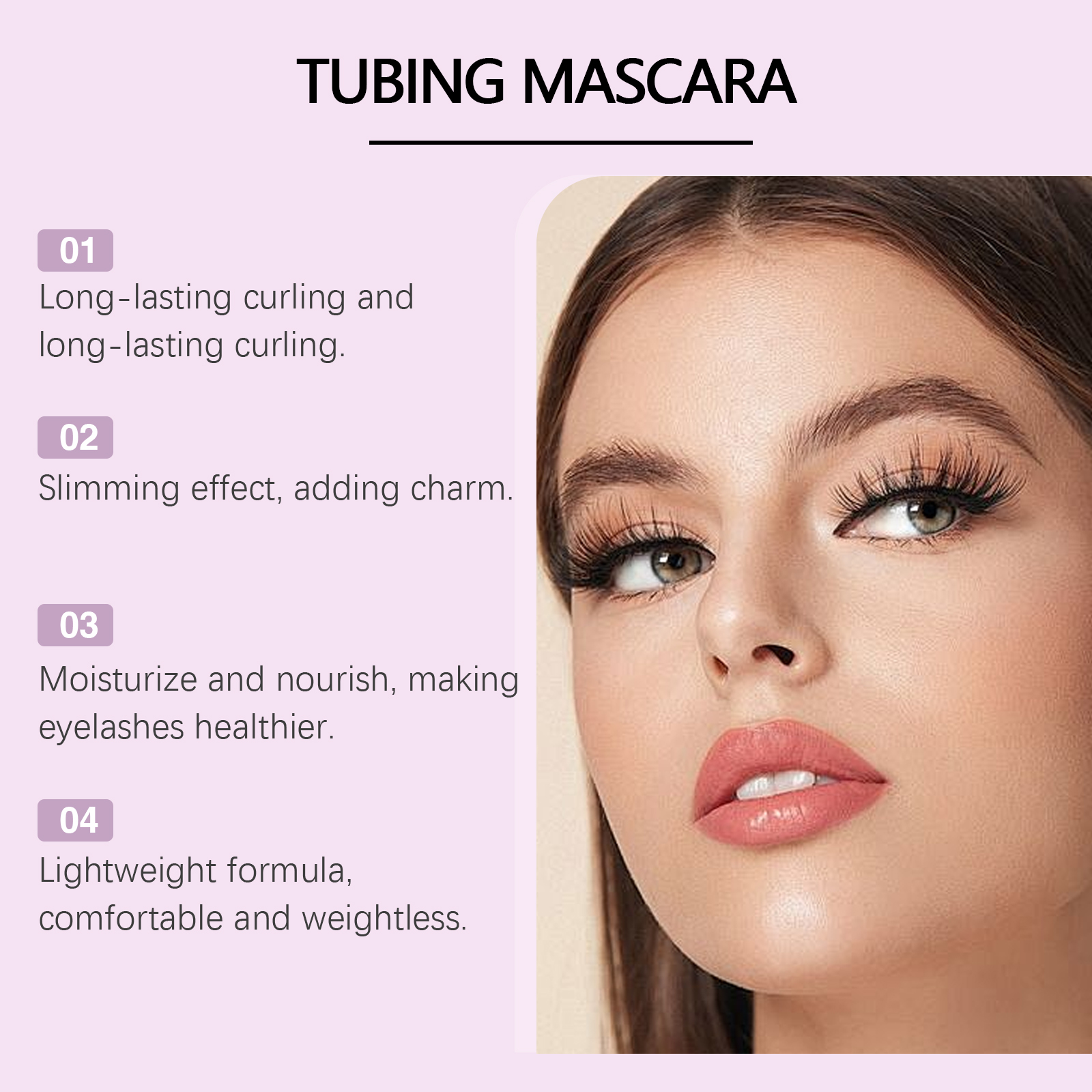 Black Mascara Daily Natural Smudgeproof Longlasting Party Glam Eye Makeup Setting Mascara