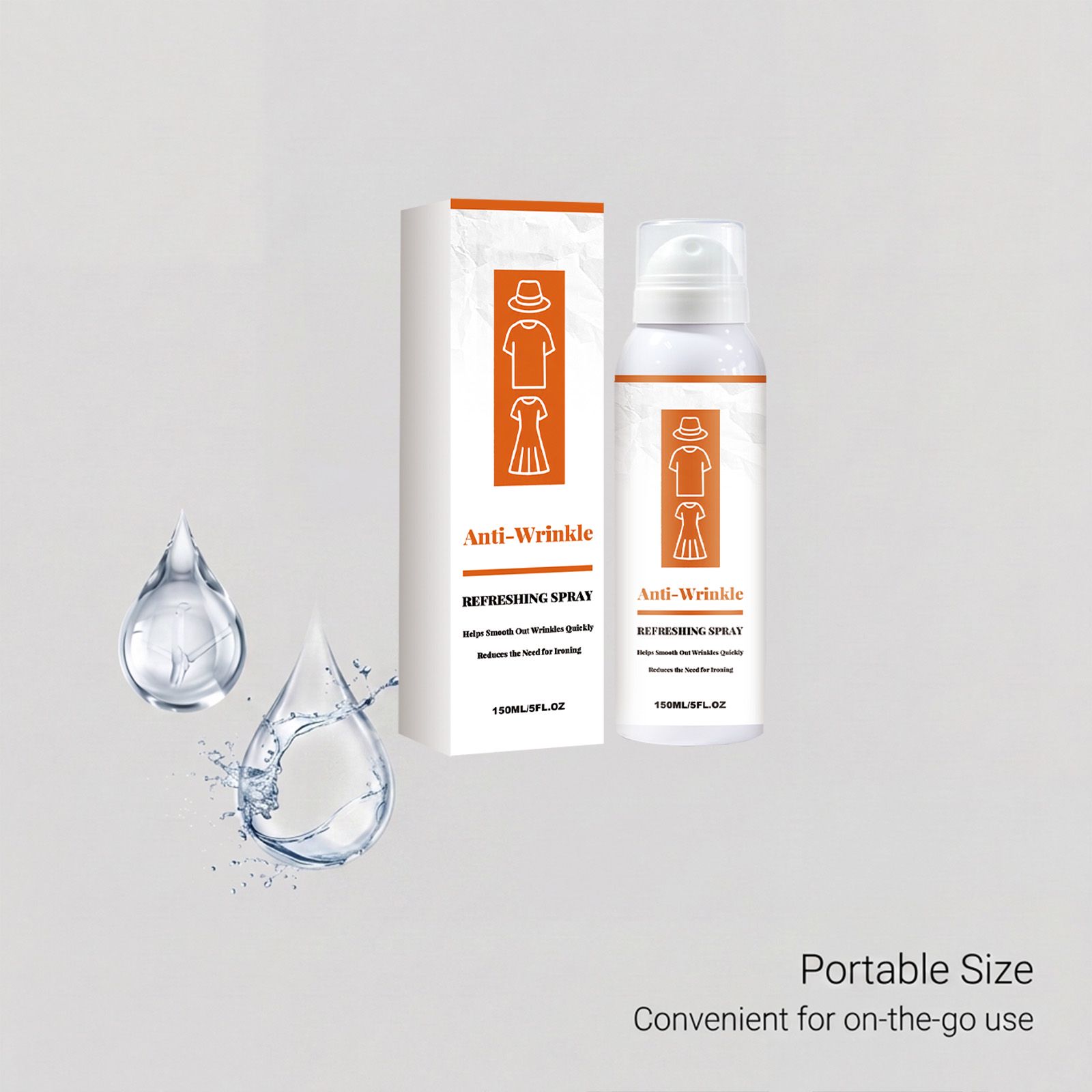 Fabric Wrinkle Release Spray For Clothes Lightweight Smoothing And Daily Care 150ml