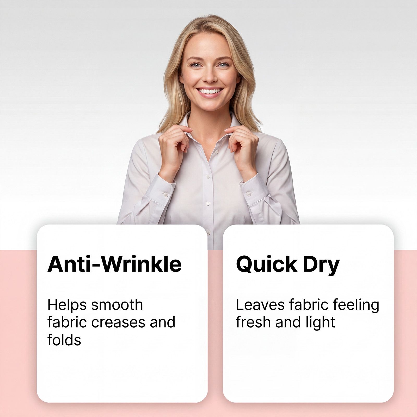 Fabric Wrinkle Release Spray For Clothes Lightweight Smoothing And Daily Care 150ml