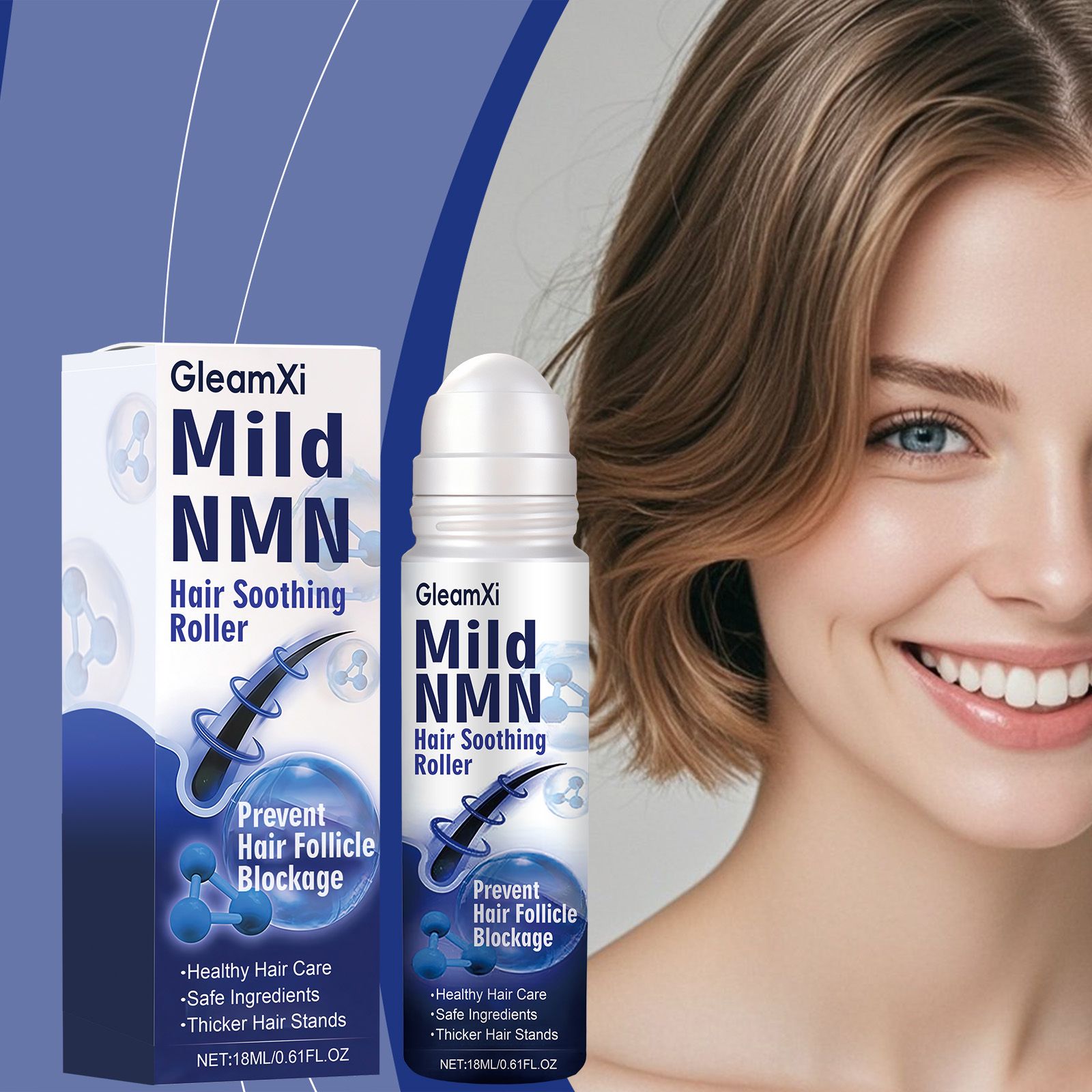 Hair Care Roll On Essence Nourishing Smoothing Lightweight Portable For Daily Scalp Carev