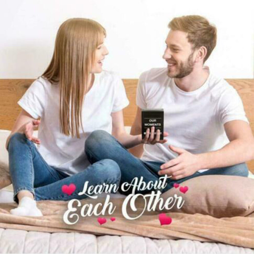 Our Moments Cards Couples Board Game 100 Thought Provoking Conversation Starters for Great Relationships Fun Conversation Cards for Date Night