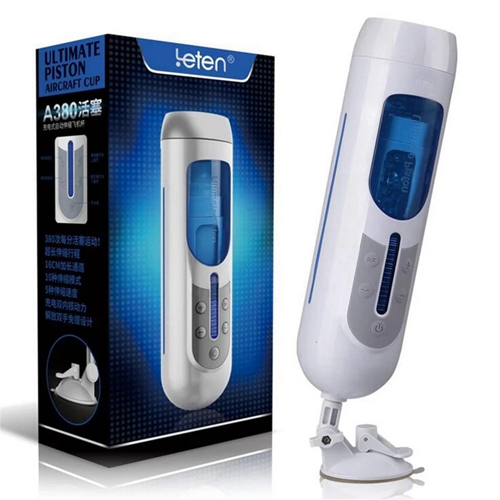 Automatic Sex Toys Men Vibrators Stimulator HandsFree Vagina Pussy Male Masturbators Stroker Male Sex Cup Thrusting G-Spot Machine with 4D Internal Structure 5 Speeds 10 Frequencies and Suction Base