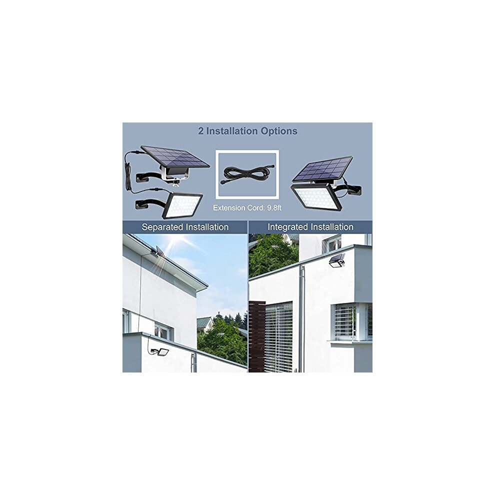 Solar Wall Lights Outdoor 1000 Lumen LED Solar Garden Lights Waterproof Solar Power Security Indoor