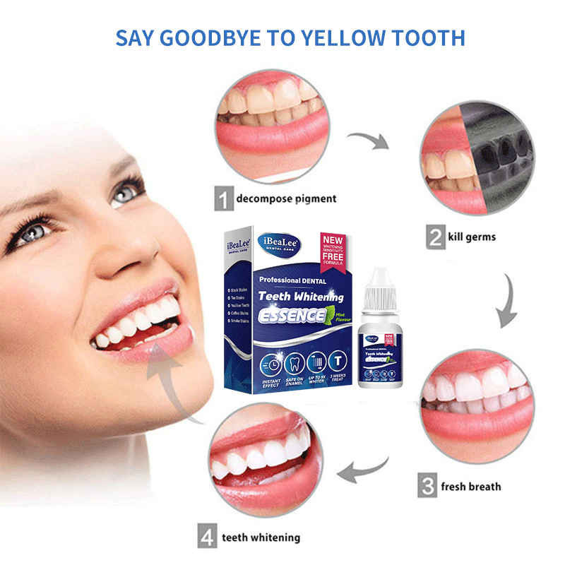 iBeaLee Teeth Whitening Essences Extra Strong White Hygiene Tooth Whitener Stain Removal