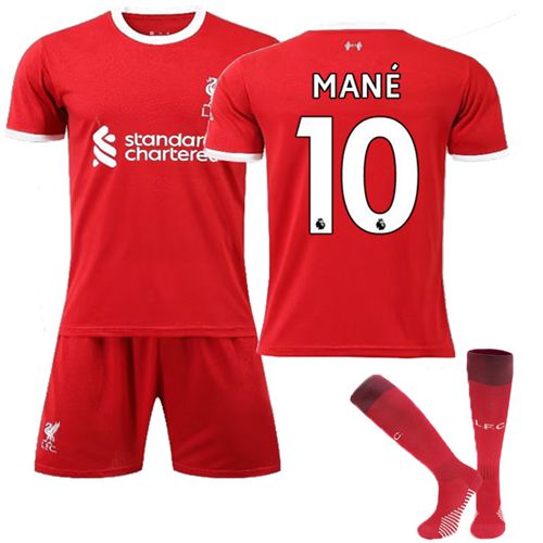 MANE#10 LFC Home Football Kit Jersey Teens Kids Boys Football Kit Sport