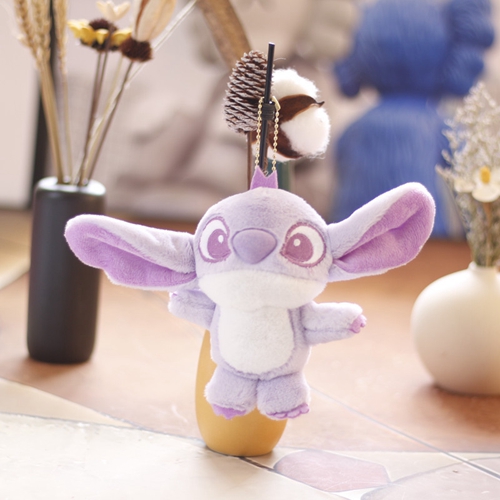 Stitch Stuffed Keychains Doll for Kids Soft Plush Toys Cuddly Cartoon Collectable Birthday Christmas Toys