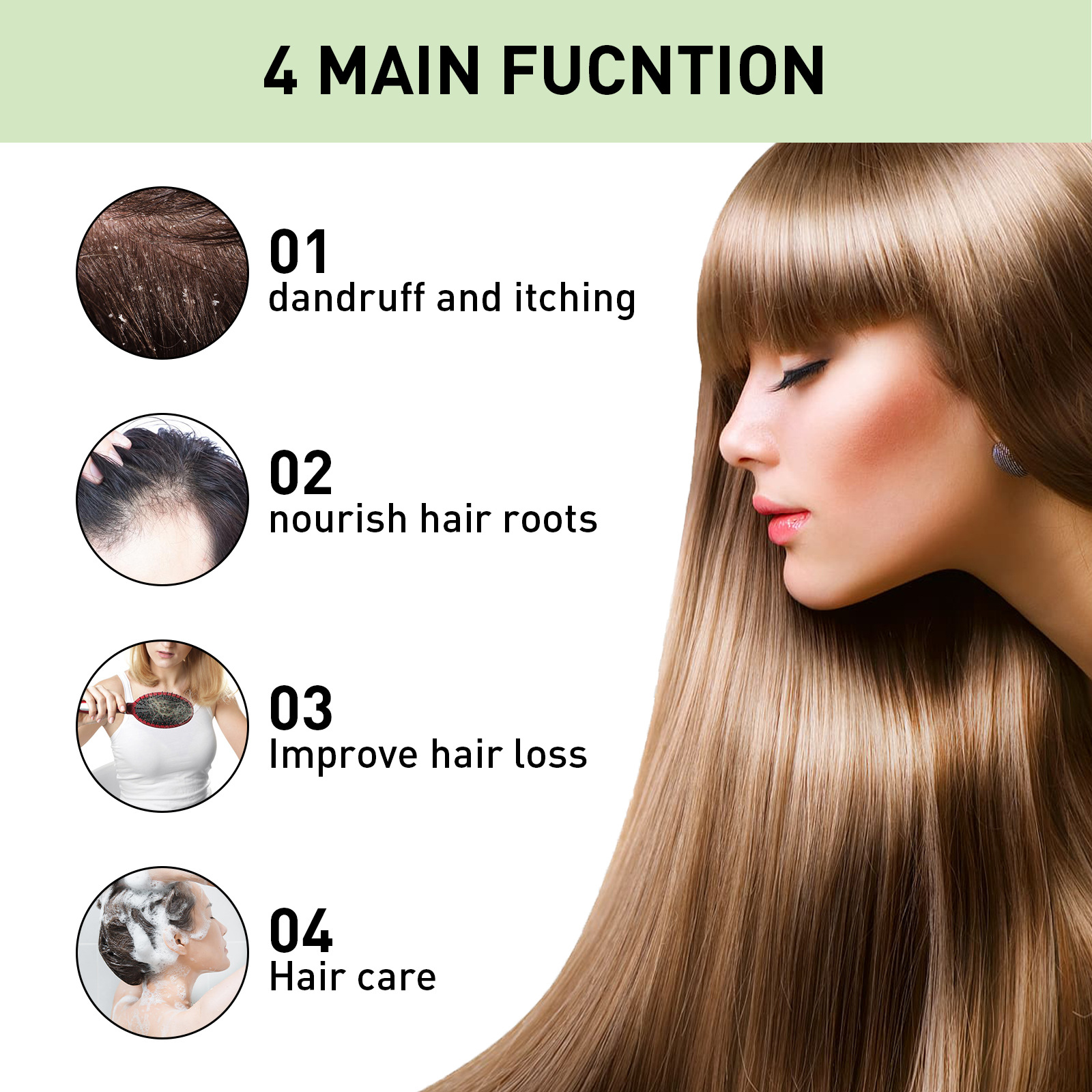 Hair Care Cream Rosemary Mint Hair Cream Anti Hair Loss Restore Soft Smooth Repair Dry Hair Damaged Frizzy Nourishing Conditioning