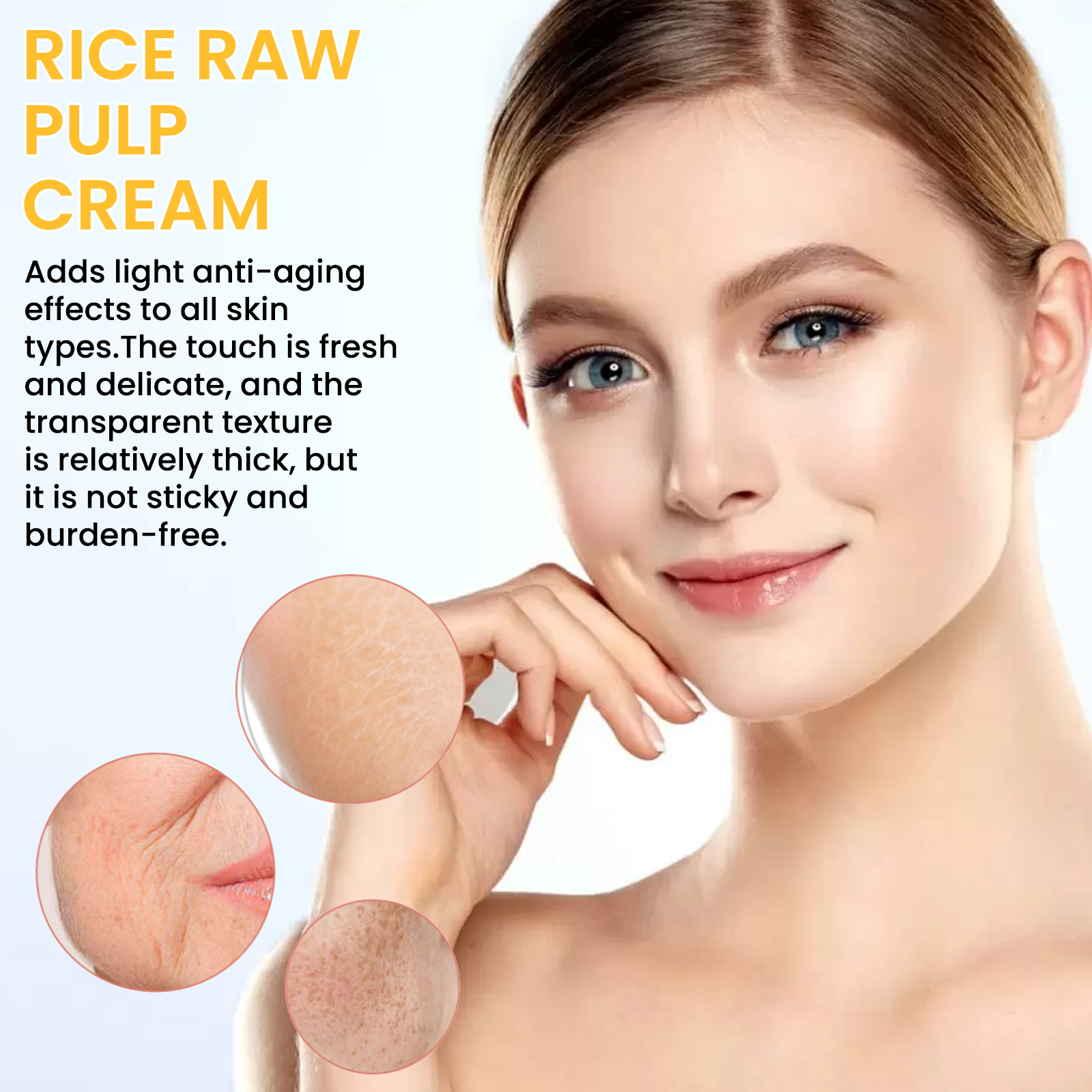 Face Cream Rice Toner Moisturizer Anti-Wrinkle Shrink Pores Glowing Look Improves Skin Barrier Nourishes Deeply Soothing To Even Out Skin Tone