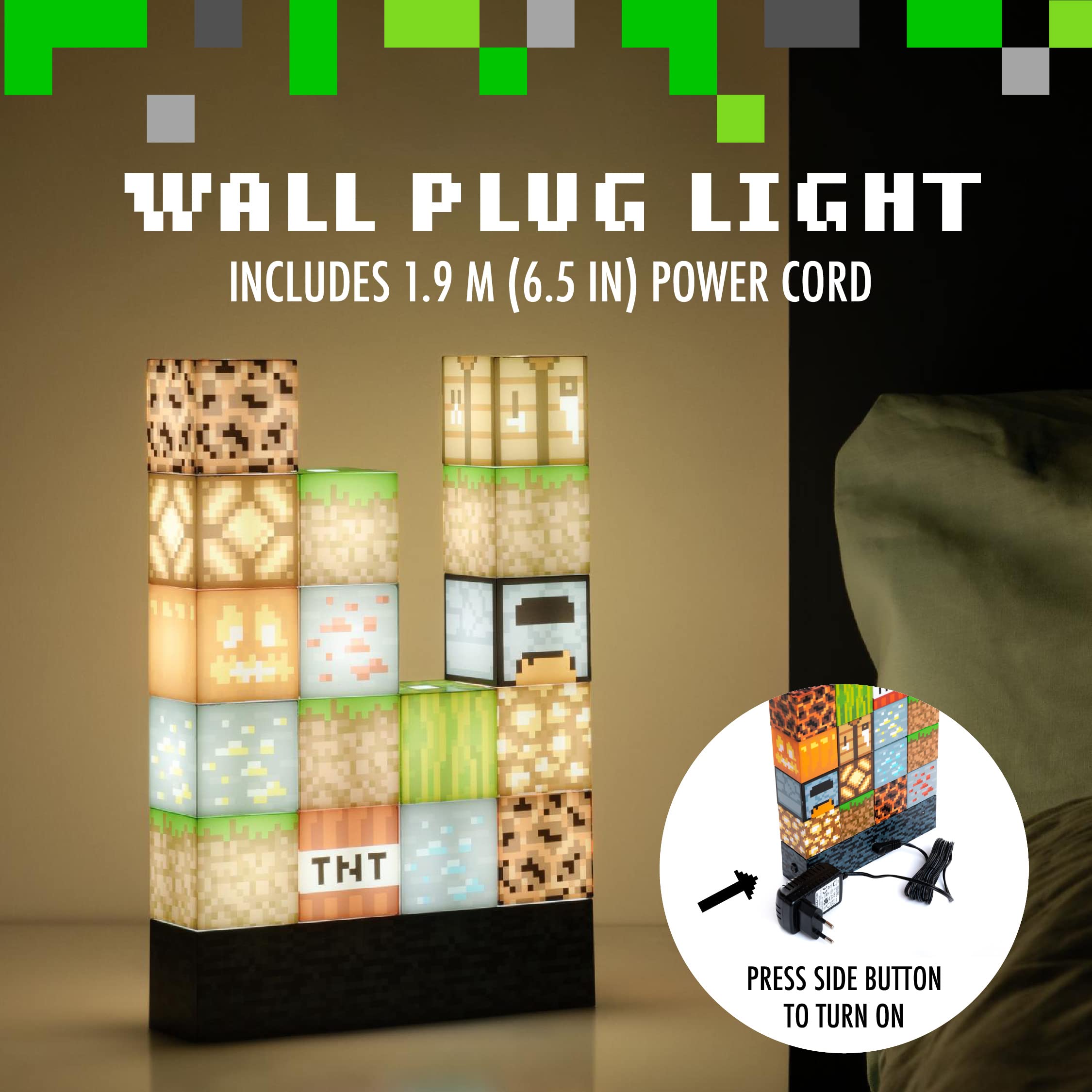 Minecraft Block Building Light Lamp Night Light Bedrock Base Minecraft Bedroom Accessories