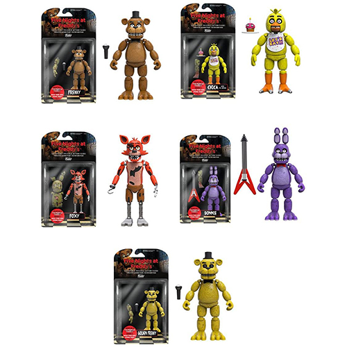 Funko Five Nights at Freddys 5-inch Series Action Figures Toy 5pcs Set
