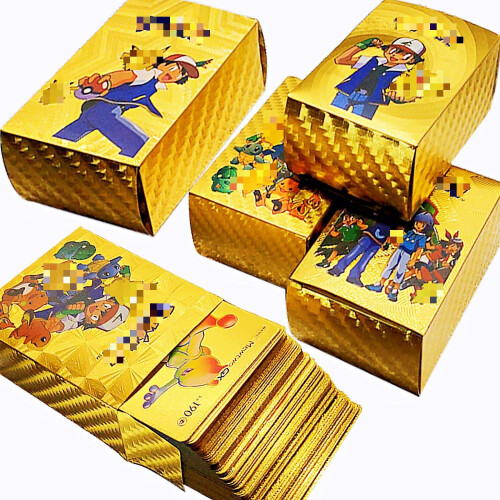 110 gold cards Pokemon Card Pokemon Pet Elf Card Pokemon Gold Foil Card