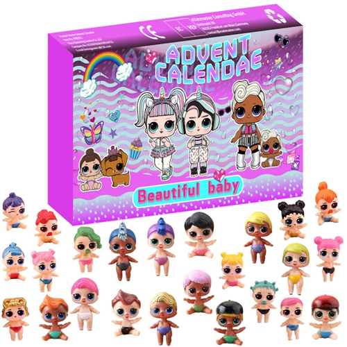 Christmas Advent Calendar for Kids LOL 24 Days Countdown Blind Box Marvel Toy Story Surprise Gifts