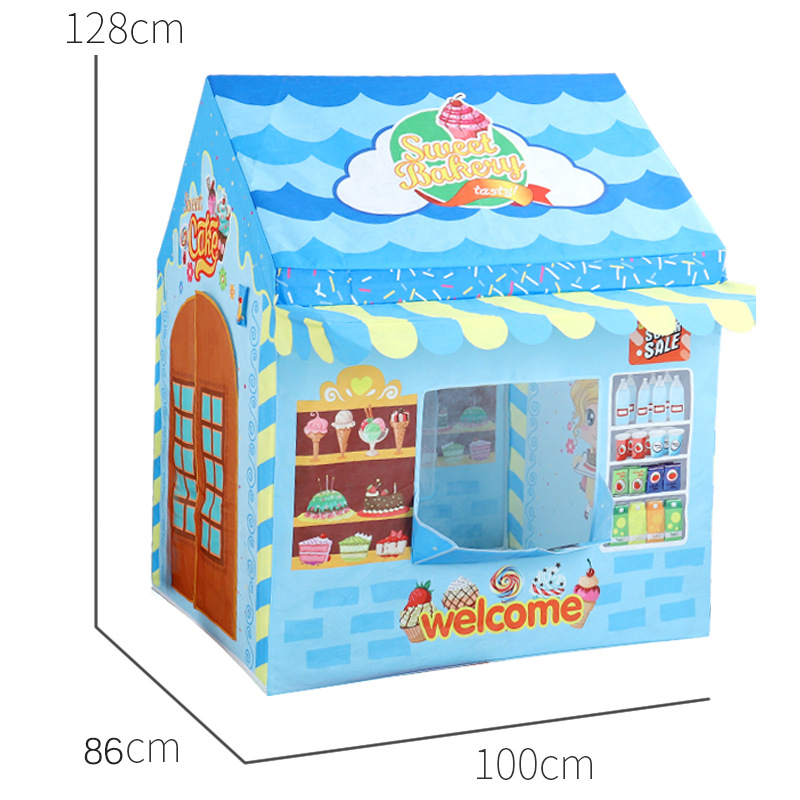 Princess Dessert Kids Folding Playhouse Tent Toddler House Indoor Outdoor