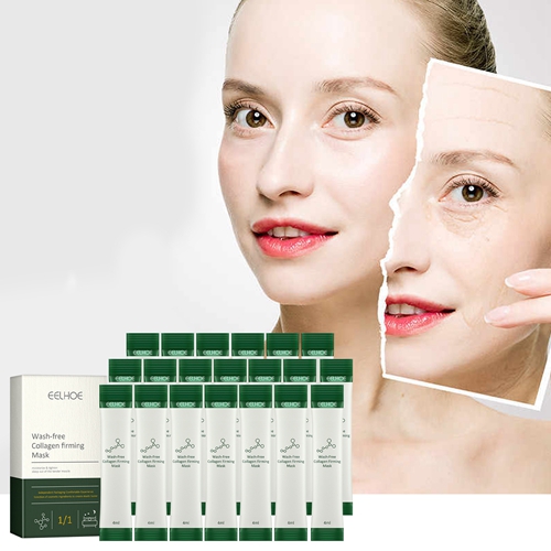 Collagen Firming Wash Free Mask Sleeping Facial Masks Moisturizing Fade Fine Lines Anti Wrinkle Anti Aging Hydrating Frozen Portable Skin Care Products