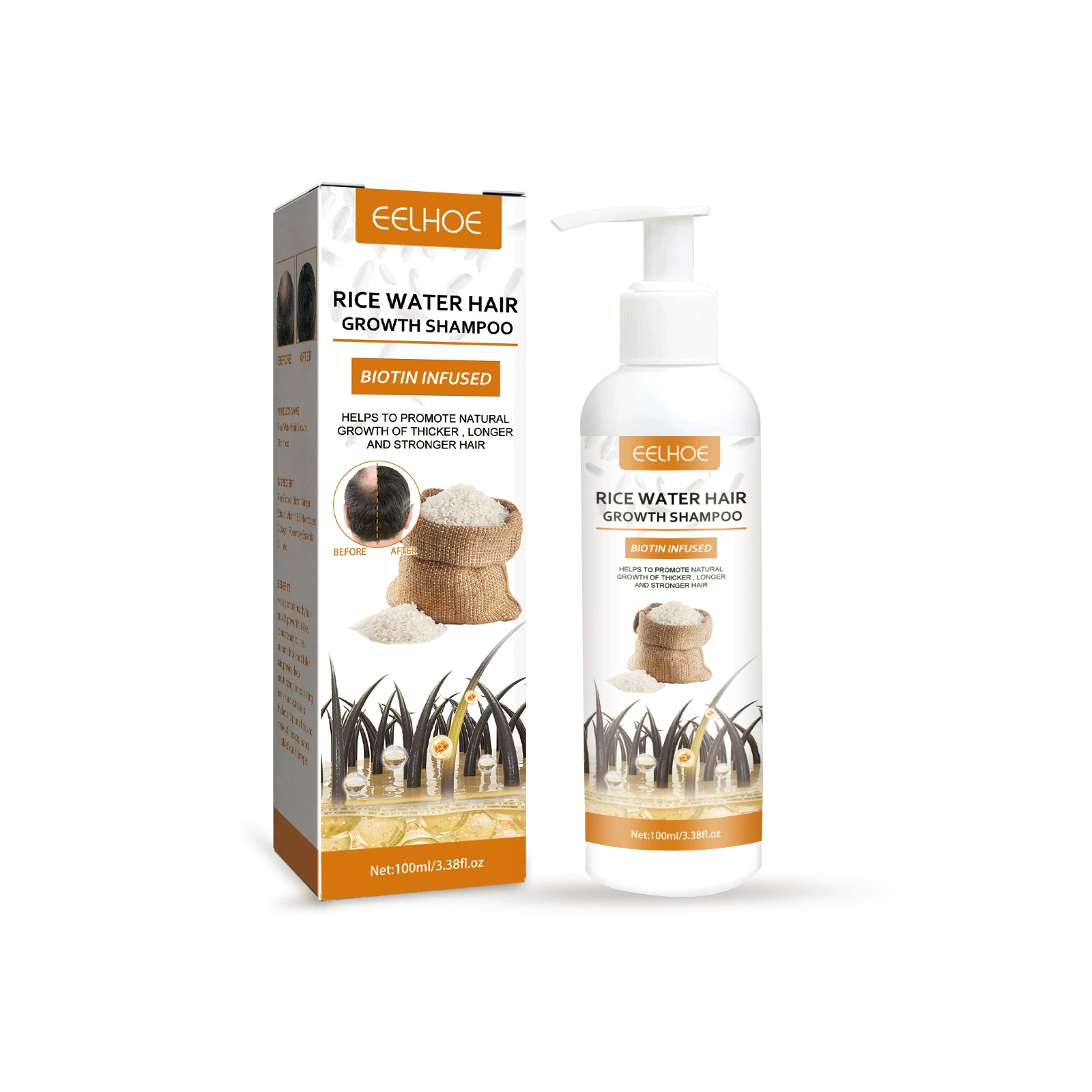 Rice Water Hair Growth Shampoo 100ml