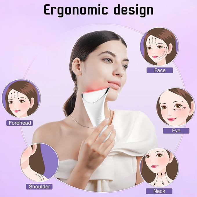 Face Massager Facial Lifting Device Electric Neck Care Lift Machine Women Heat EMS Microcurrent LED Face Toning Devices Anti Wrinkle Anti Aging Sculpting