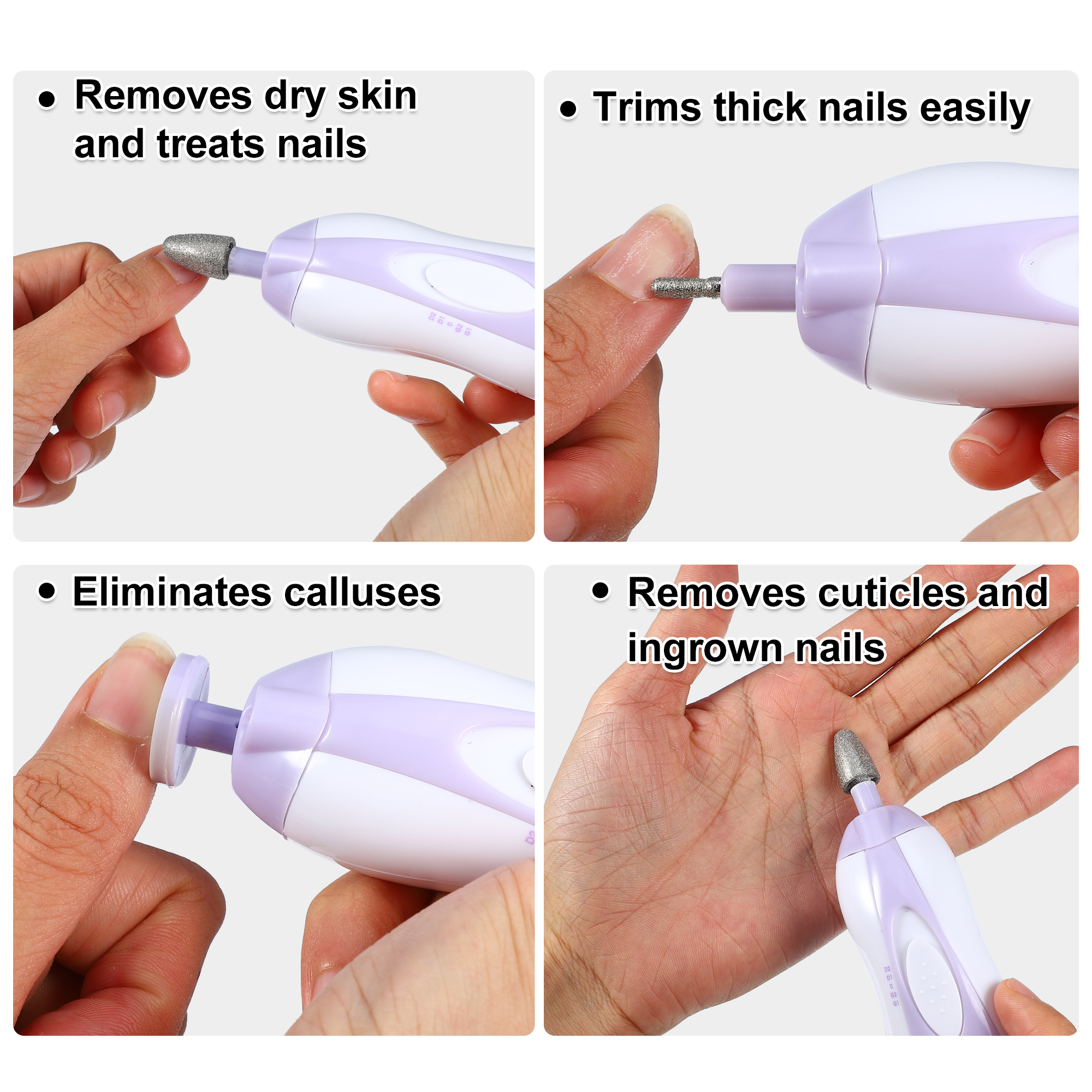 6 in 1 Electric Nail Drill Sander Nail File Set Nails Manicure Pedicure Nails Care Kits Mill Tools For Gel Removing