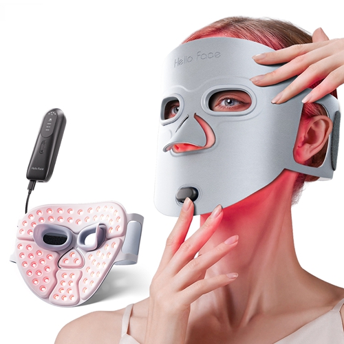 Hello Face LED Red Light Therapy Photon Mask Near Infrared Light Therapy Facial Mask Anti Aging Collagen Mask Skin Firming Mask Gift For Mom Women