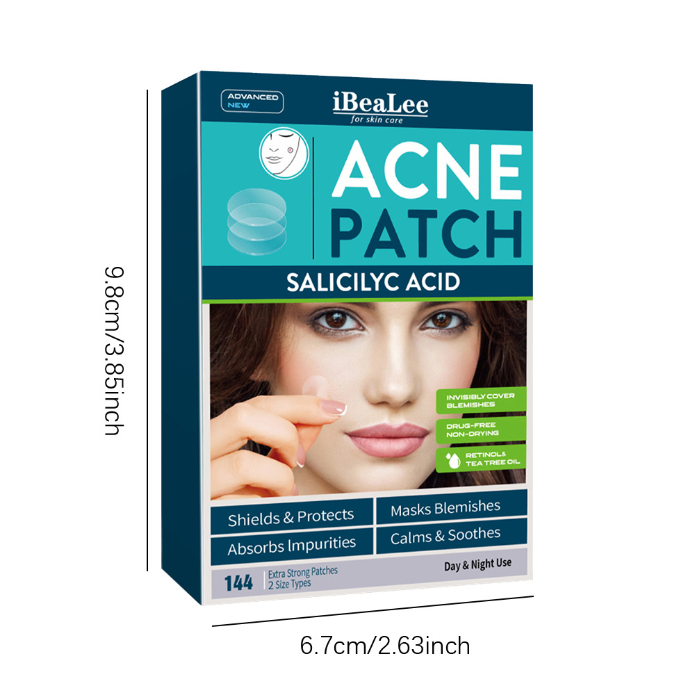 Hydrocolloid Acne Patches Cover Zits Blemishes Anti Pimple Invisible Healing Spot Stickers Waterproof Breathable Patches Women Men Face Skin Care