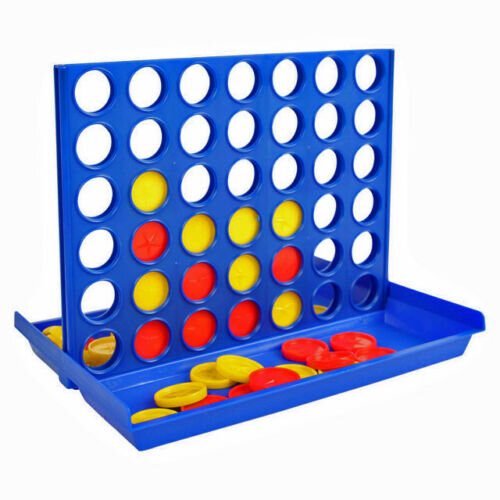 FOUR IN A ROW LINE CONNECT 4 BOARD GAME CHILDREN EDUCATIONAL LEARNING