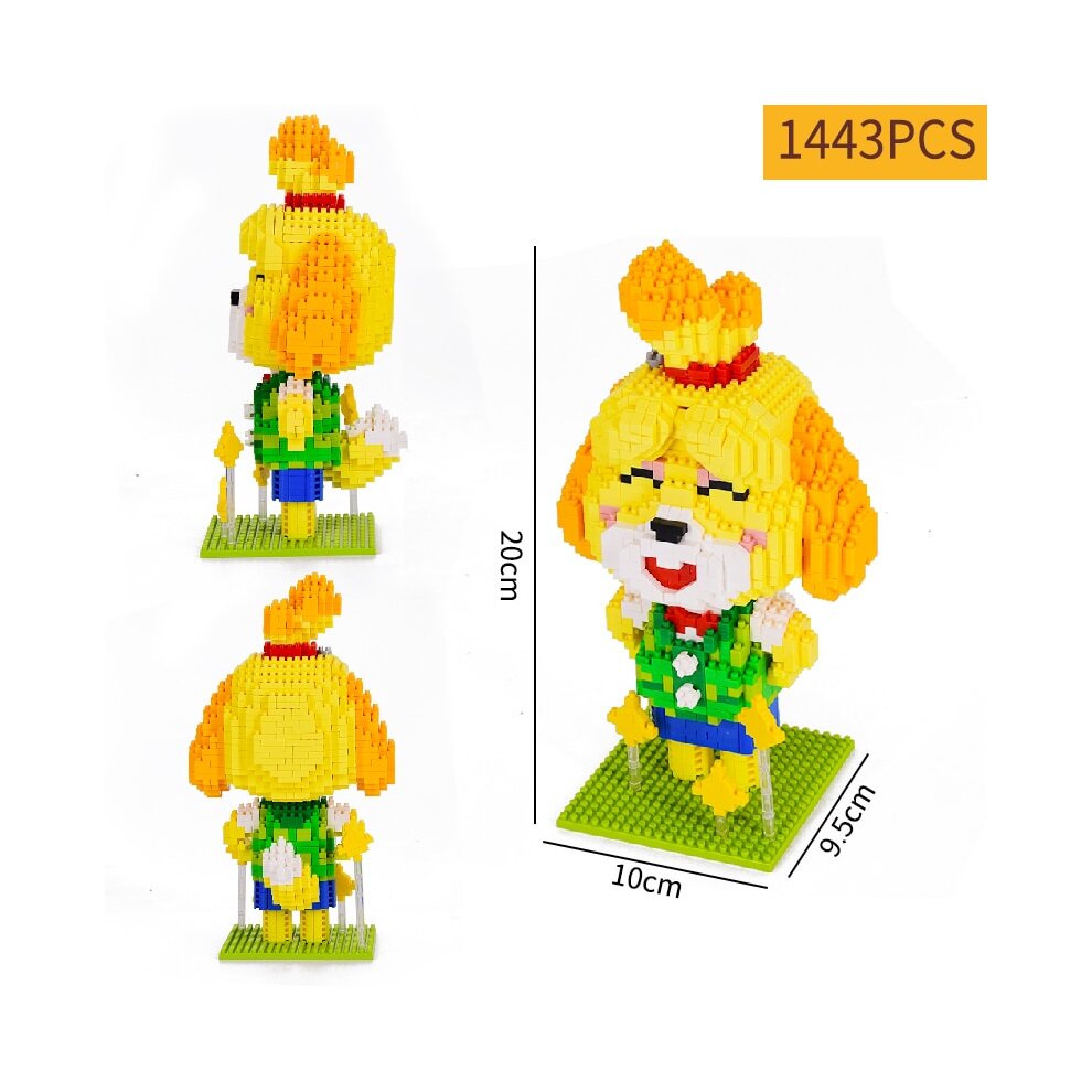 Animal Raccoon Crossing Game Building Blocks