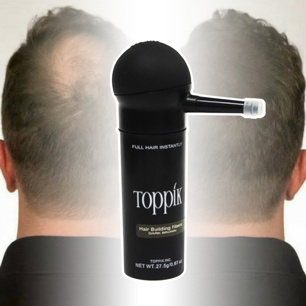 (Black) Toppik Hair Building Fibers and Spray Applicator 27.5g