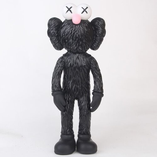 (Black) 12' Kaws Exhibition Sesame Street Kaws BFF PVC Toy