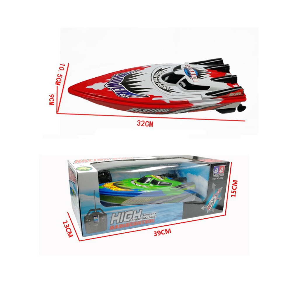 (Green) Electric Remote Control High Speed Boat Airship
