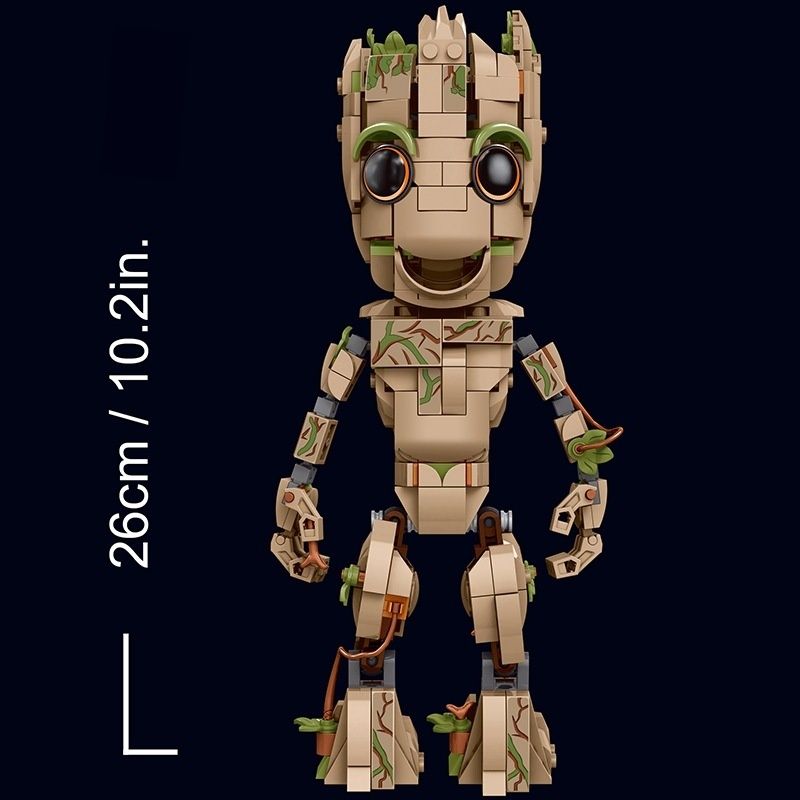 I Am Groots Compatible 76217 Building Kit Toys For Boys Bricks Tree Baby Groots Model Play Display Gift For Kids Constructor Toy No Box