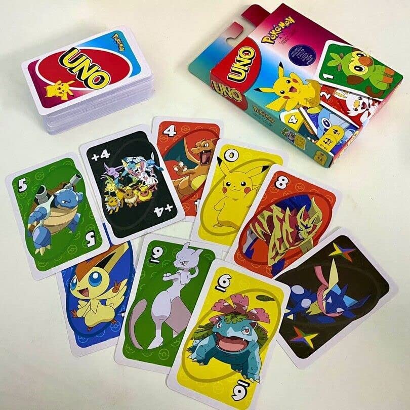Pokemon UNO Card Game Family Entertainment Gift