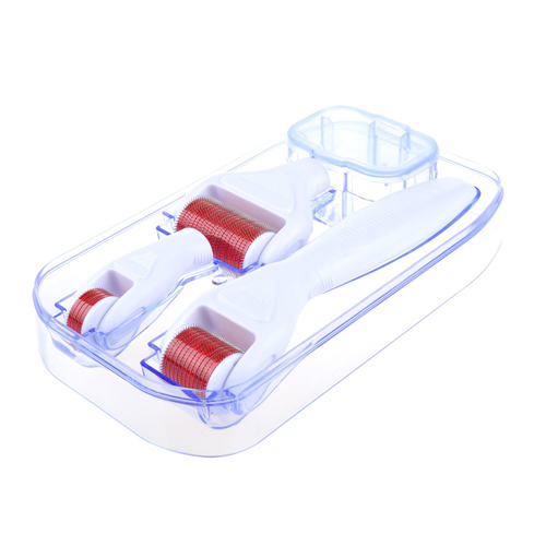 Derma Roller 4 in 1 Microneedle Dermaroller Needling Rollers Microneedle System Massager Therapy Tools for Skin Care Hair Growth Skin Regeneration Anti Ageing Wrinkle Cellulite and Scar Stretch Mark Home Use 0.5mm 1.0mm 1.5mm