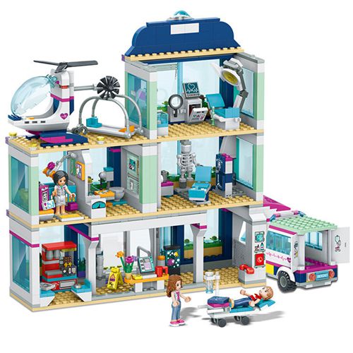 Heartlake City Park Hospital Compatible Friends Building Block Girl Bricks Toys For Children Birthday Gifts