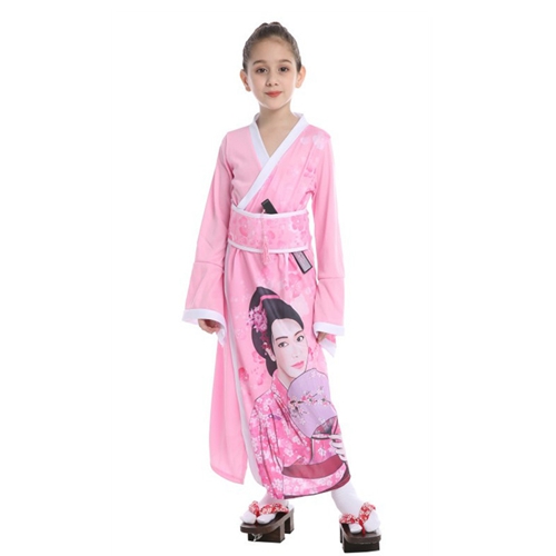 Japanese Anime Girls Kimono Robe Geisha Sweet Dress Bathrobe Sleepwear Costume