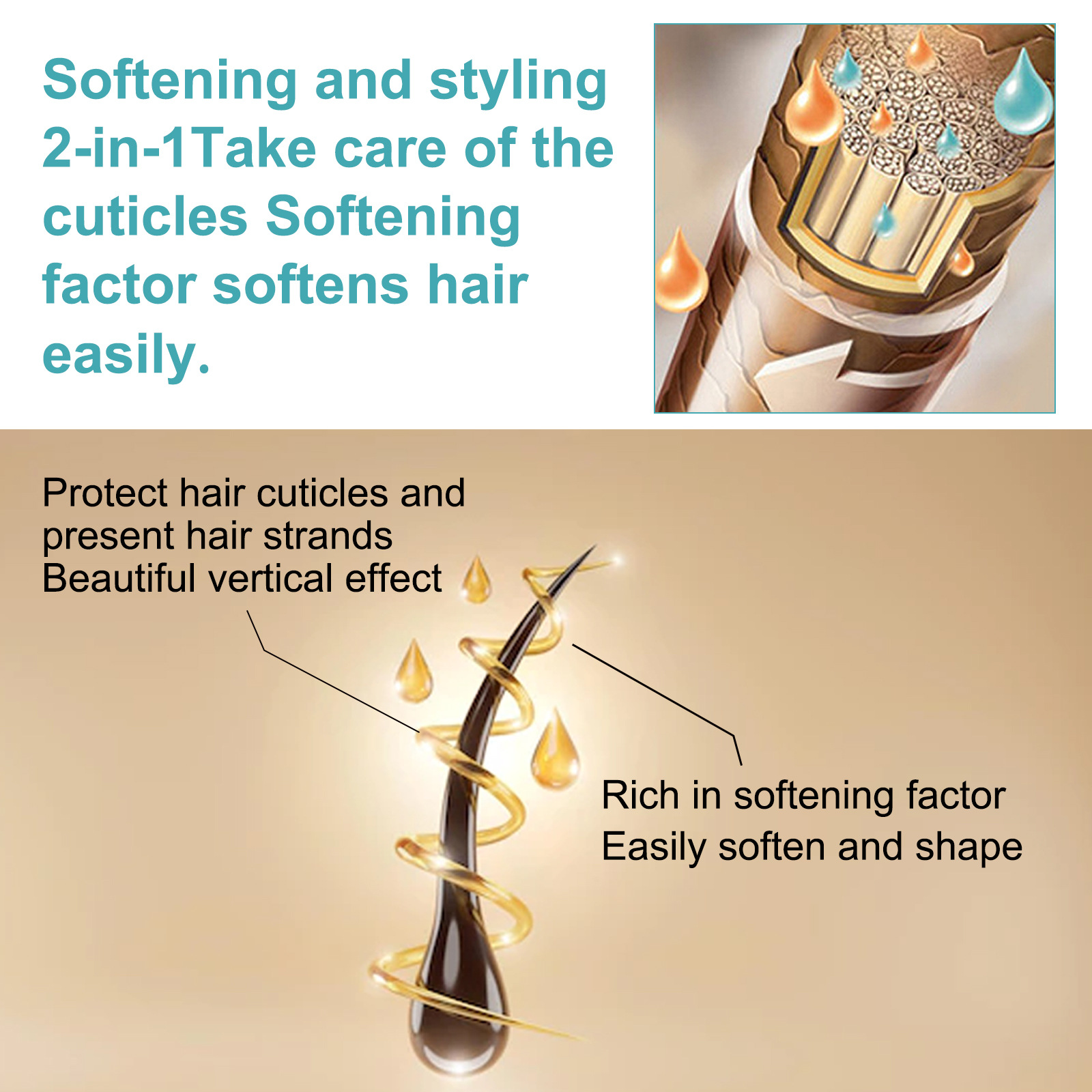 Hair Straightening Cream Hair Straightener Lotion Nourishing Fast Smoothing for Short-Tempered Open Fork Repair And Mainte Damaged Hairnance 60ml