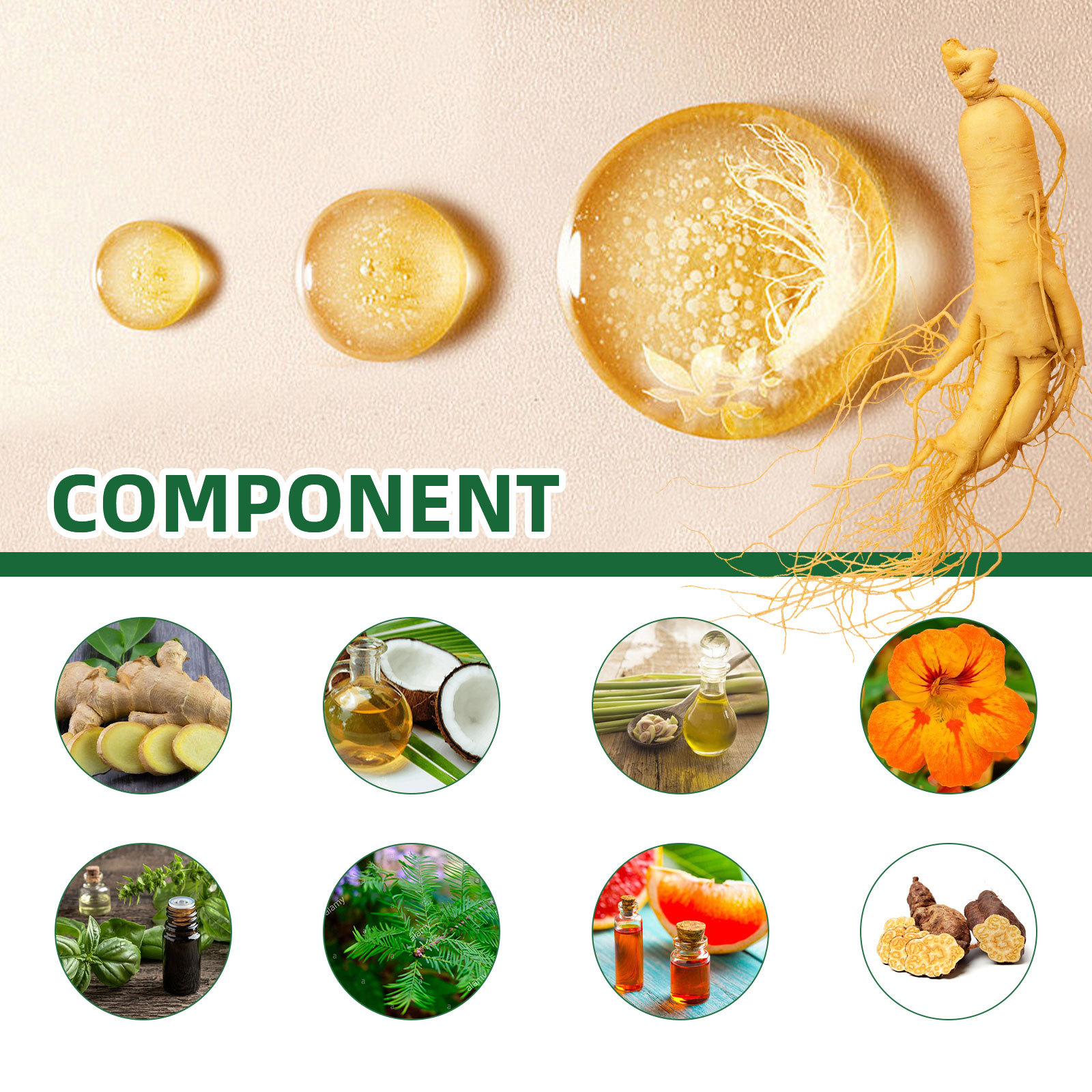Hair Growth Spray Hyungang Korea Ginseng Hair Serum Spray Hair Regrowth Essential Oil Hair Essence for Women and Men