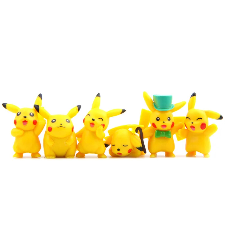 Pokemon Pikachu Anime Action Figure PVC Toys Collection Model Dolls for Children Christmas Gifts 18pcs Set