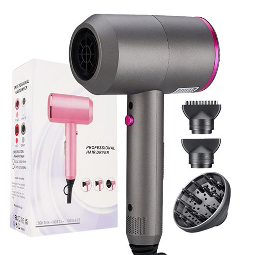 Professional Hair Dryer Fast Drying Ionic Hairdryer Button for Women Man Home Travel Salon Hair Styling