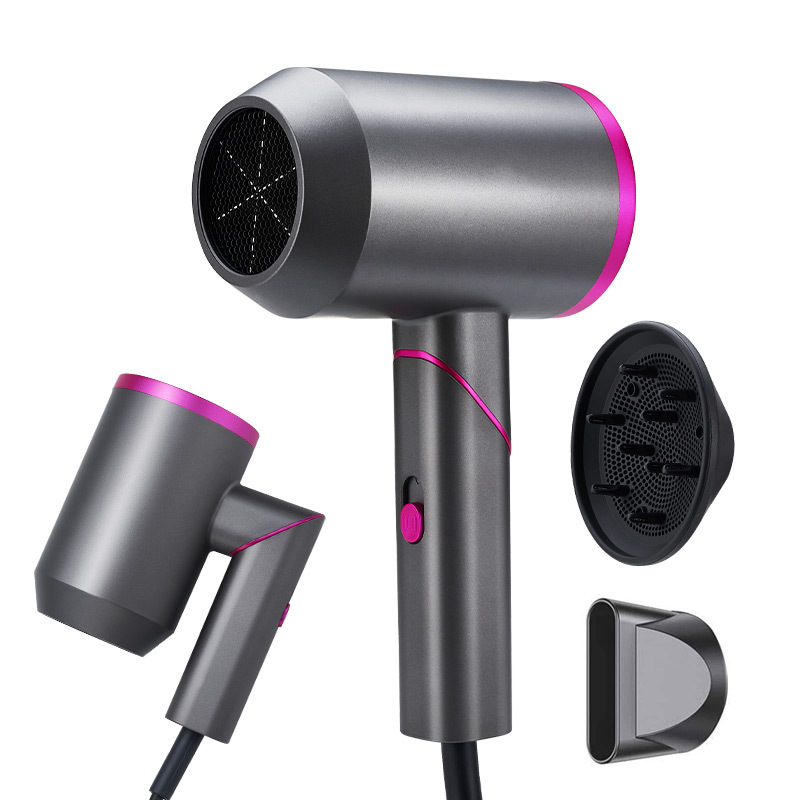 Powerful Negative Lon High Speed Blow Foldable Dryer Blue Light Home-appliance Professional Hair Dryer 2000W