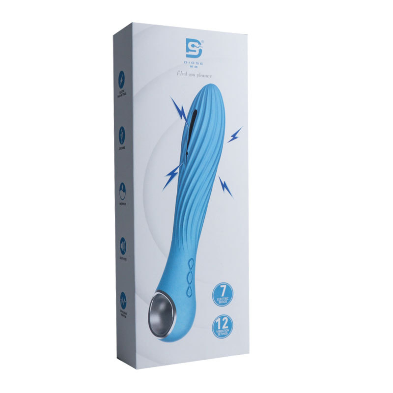 (Blue) Classic Dildos Electric Dildo Vibrator for Women Pleasure Electric Shock Wand Vaginal Masturbator Anal Plug Female Vibrators Silicone Adult Sex Toys