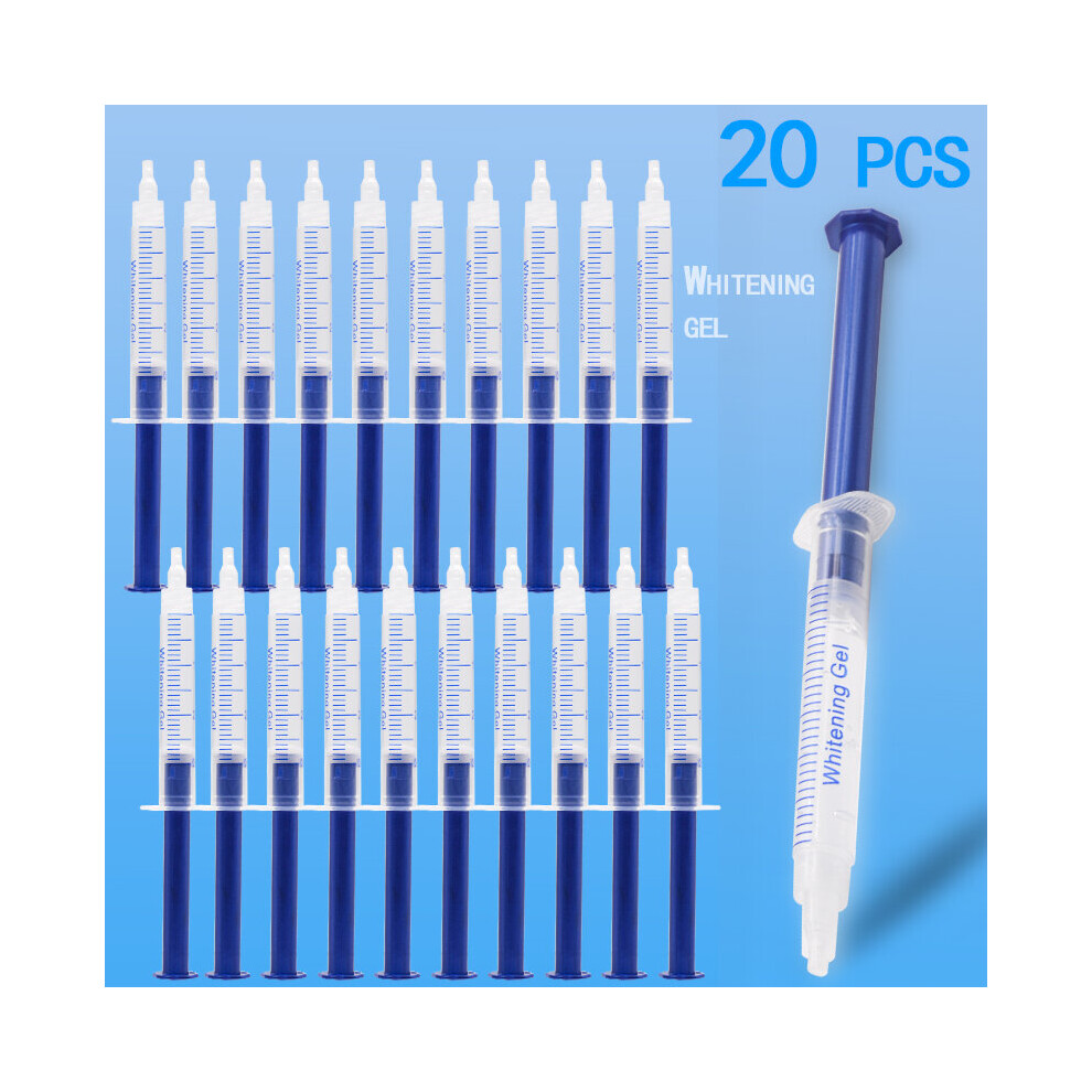 20 pcs Teeth Whitening 44 Peroxide Dental Bleaching System Oral Gel Kit