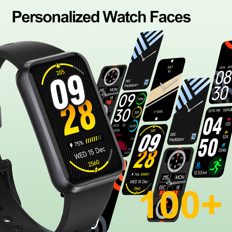 (Pink) Smart Watch Voice Calling 24H Health Monitor 100+ Sports Modes Waterproof Bracelet
