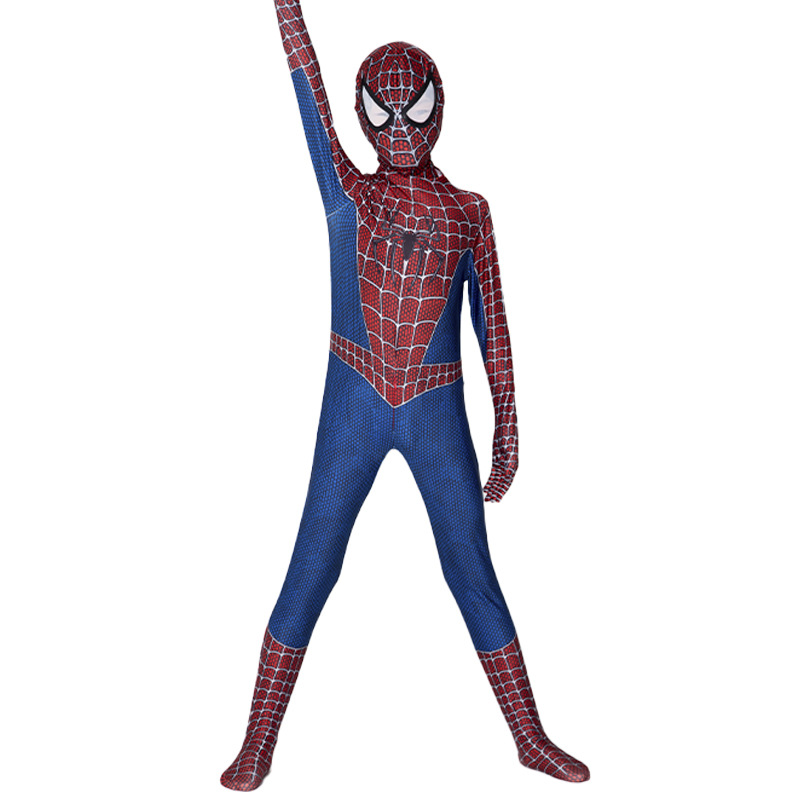(Size 100) Spider Man Marvel Superhero Costume for  Cosplay Outfit Ideal for Fancy Dress and Superhero Adventures for Young Fans