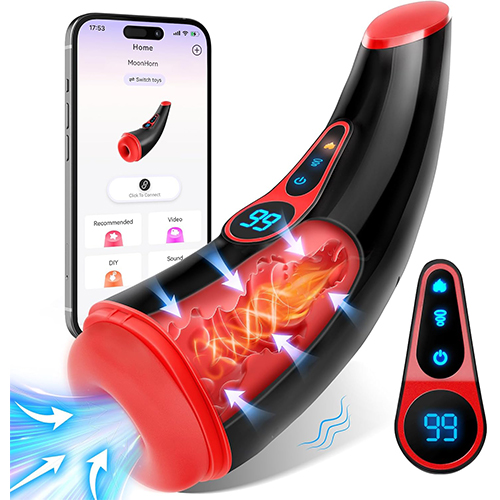 Automatic Sucking Male Masturbator Cup Sex Toys for Men Suction Vibrating Heating LCD Display Electric Adult Toys UK Vibrator Stroker Penis Stimulation