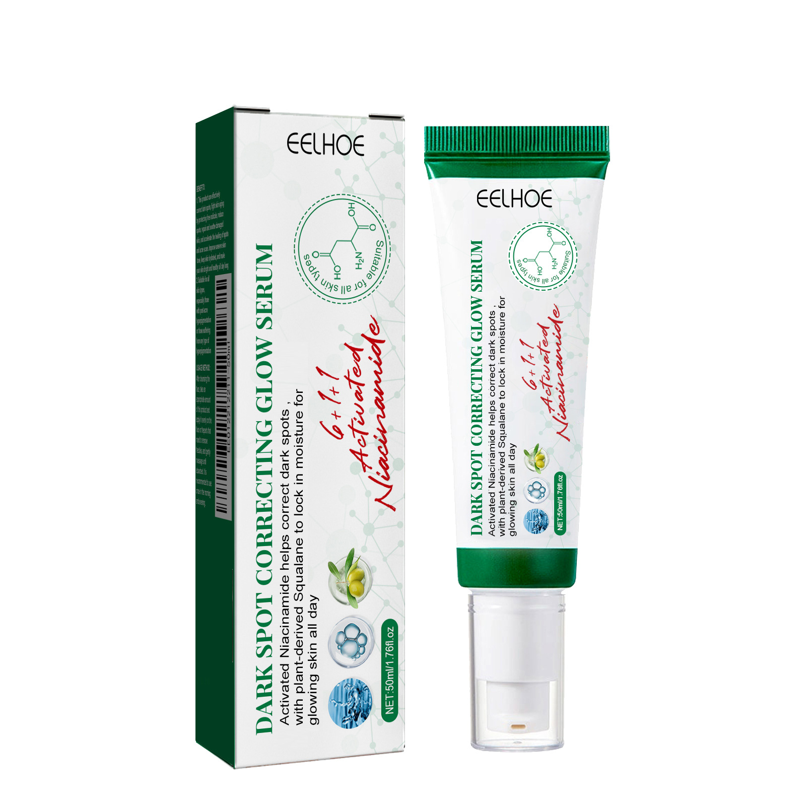 EELHOE Whitening Freckle Serum Fade Pigmentation Moisturizing Brightening Melanin Correcting Improve Dull Anti Aging Remove Dark Spots Face Care Essence